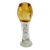 Mid-Century Murano Art Glass Chalice Vase With Internal Filigree Stem For Sale