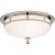Openwork Small Flush Mount in Polished Nickel with Frosted Glass Designer: Mounting: Flush Shade Detail: Frosted Glass...