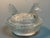 Vintage Glass Chicken Hen on Nest Salt Cellar Miniature Dish For Sale - Image 6 of 8