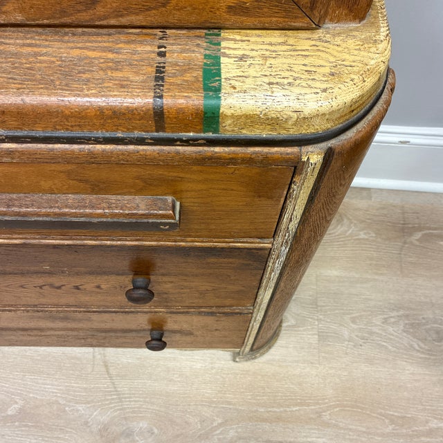 Bennett Co. 1930s Bennett Art Deco Kitchen Cabinet Needs Restoration For Sale - Image 4 of 11