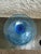 Empoli Huge Empoli Italy Optical Blue Glass Vase Goblet Brandy Sniffer 12 1/2” For Sale - Image 4 of 5