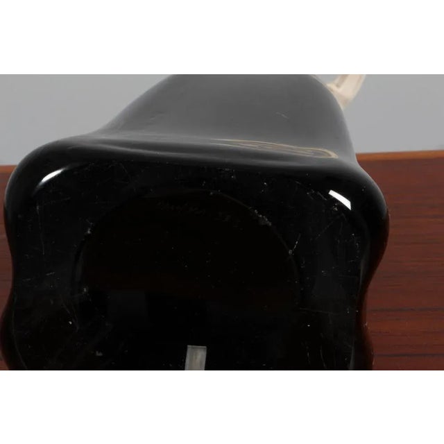 Black Table Lamp attributed to Carl Fagerlund for Orrefors, 1960s For Sale - Image 8 of 9