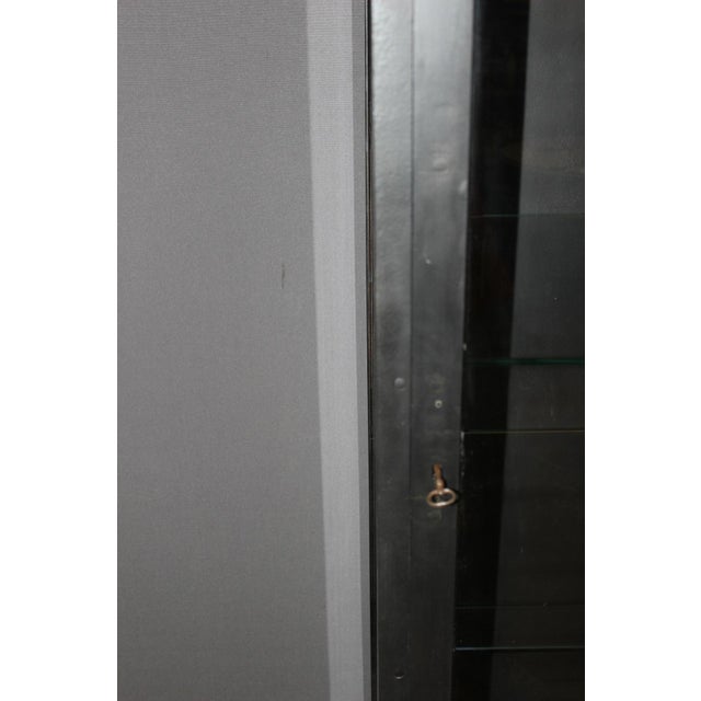 1920s Black Lacquered Iron Display Case, 1920 For Sale - Image 5 of 14