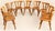 A set of rustic bistro-style chairs, likely of central european origin (switzerland, austria, or germany), dating from the...