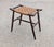 Mid-Century Modern Early 20th Century Wicker and Turned Oak Wood Stool Bench For Sale - Image 3 of 8