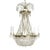 Classic Light Brass Empire 10 Arm Chandelier With Crystal Octagons For Sale
