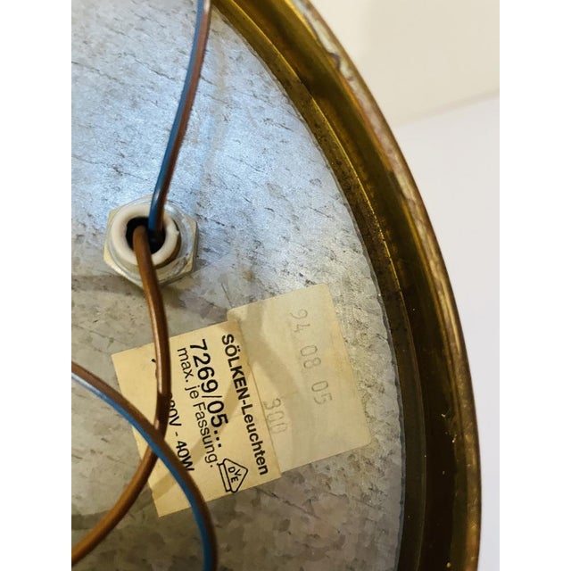 Mid-Century Modern Ceiling Lamp from Sölken Leuchten, 1970s, in Good conditions. Designed 1970 to 1979 This piece has an...