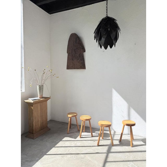 Brutalist Welded Metal Flower Pendant Light, 1970s For Sale - Image 3 of 18