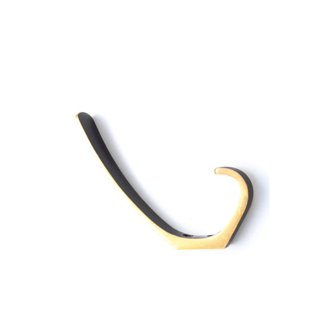 Carl Auböck Brass Hooks by Carl Auböck, 1950s, Set of 7 For Sale - Image 4 of 9