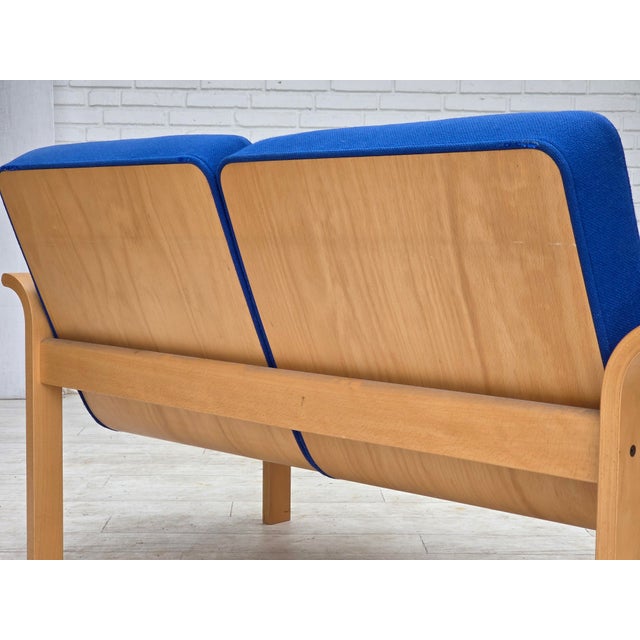 Danish Two-Seater Sofa with Wool Upholstery by Magnus Olesen, 1970s For Sale - Image 9 of 18