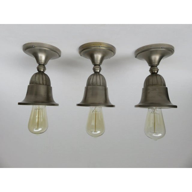 Antique Art Nouveau Ceiling Lights, Set of 10 For Sale - Image 4 of 18