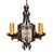 Fabulous chandelier with original bronzing patina and charming green and clear glass beads. Great from your entry to...
