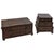 Coffee 1960s Exquisite "Old World" Charm and Rustic Elegance Set of Trunk-Style Coffee & Side Tables. For Sale - Image 8 of 8