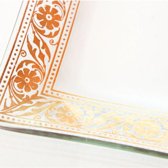 Gold Vintage Gold Leaf Glass Dish 1960's Georges Briard Style For Sale - Image 8 of 13