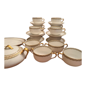 Haviland & Co. Limoges “Albany” Greek Key French Porcelain