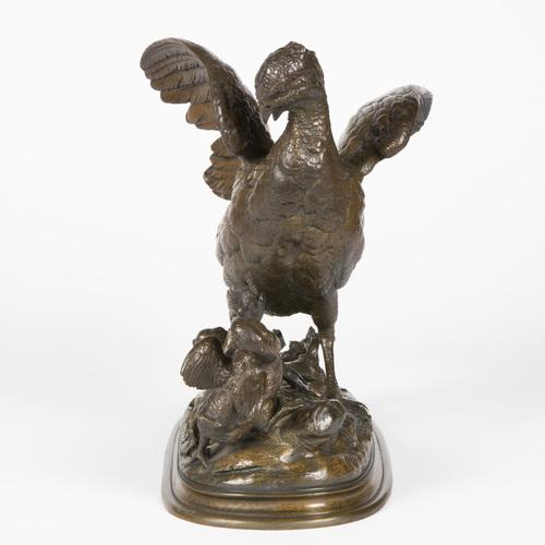 Copper Edouard Delabrierre, Napoleon III Patinated Sculpture, 1880, Bronze For Sale - Image 8 of 9