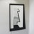 Italian Postmodern Screen-Printed Black Glass Mirror, 1980s For Sale - Image 4 of 10