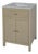 Nora 24 in. W Rectangular Wood & Marble Bathroom Vanity with Storage, Antique Taupe For Sale