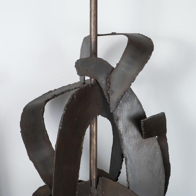 Monumental Brutalist Lamps by Richard Barr - a Pair For Sale - Image 4 of 12