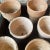 Early 20th Century Vintage Salvaged Beige Terra-Cotta Flowerpots in Painted Wooden Drawer - Set of 19 For Sale - Image 5 of 12