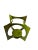 Mid 20th Century Mid-Century Modern Hanova of Pasadena Green Enameled Abstract Metal Candle Holder For Sale - Image 5 of 10
