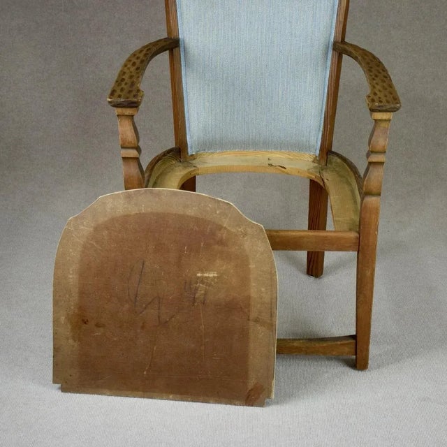 Set of Swedish Armchairs in Pine, 1910s For Sale - Image 9 of 12