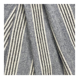 Ralph Lauren Fawkes Woolen Stripe Fabric Remnant 49" X 56" For Sale
