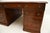 Wood Antique Victorian Leather Top Partners Desk, 1840s For Sale - Image 7 of 8