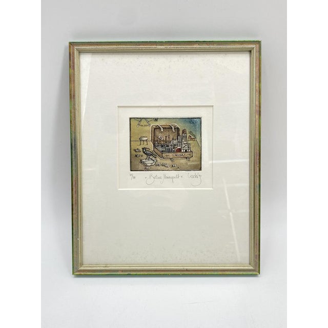 Rainer Hercks, Berlin Wall Woodpecker, 1990, Color Etching For Sale - Image 7 of 15