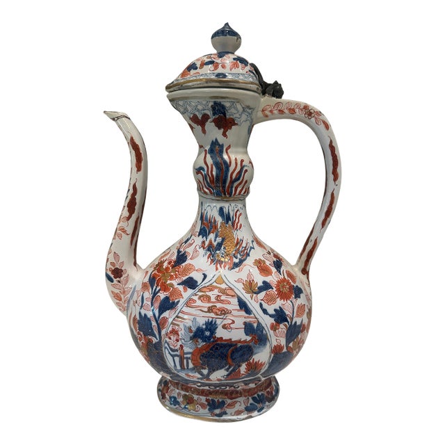 Japanese, 17th-18th Century, Imari Porcelain Ewer For Sale