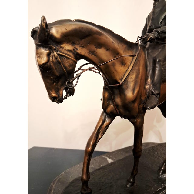 English Late 19th Century Bronze Statue by Pierre Jules Mene "After the Race" For Sale - Image 3 of 10