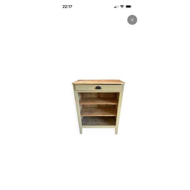 Wood Open Beige Jam Cupboard, 1950s For Sale - Image 7 of 8
