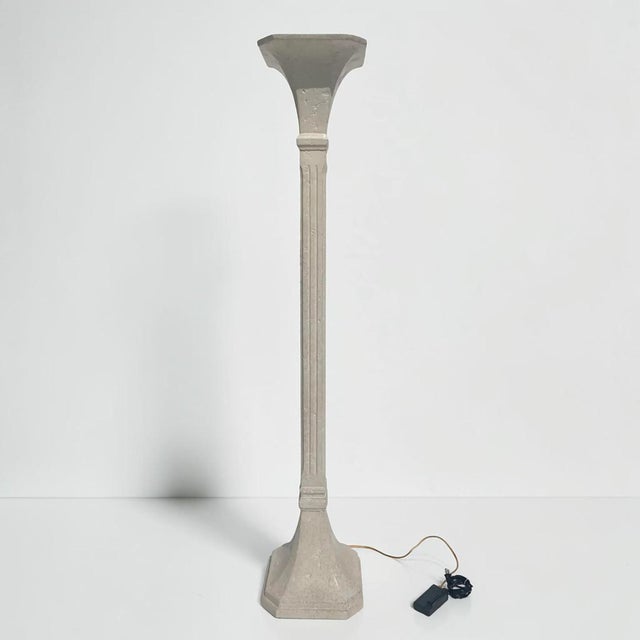 Vintage Travertine Stone Floor Lamp For Sale - Image 4 of 13