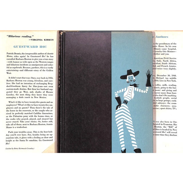 HOOTON, Barbara [270] pp. The Vanguard Press 1956 8 1/4" x 5 3/4" Hilarious romp about a dude ranch in Santa Fe
