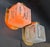 1940s Vintage Art Deco Light Old Lamp Wall Sconces Fixture Brass & Exit Frosted Cube Glass Shade Lamp Ship Light - a Pair For Sale - Image 5 of 5