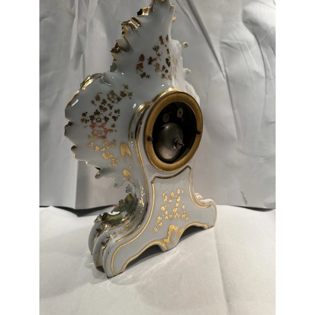 This listing is for a gorgeous antique French mantel clock. The clock is made from porcelain. It is not Meissen, but it...