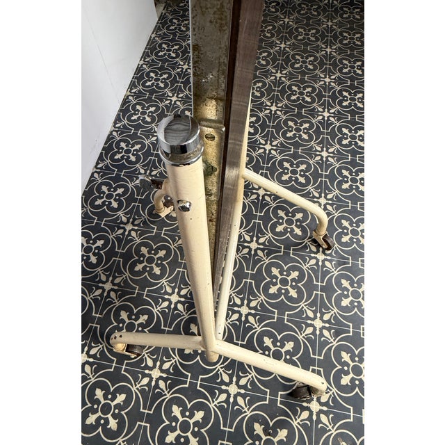 Vintage Art Deco Cheval Mirror with Industrial Function, 1930s For Sale - Image 14 of 17