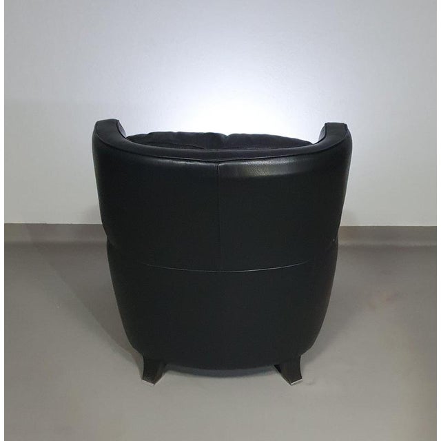 Amadeus Lounge Chair in Black Leather from Natuzzi For Sale - Image 14 of 18