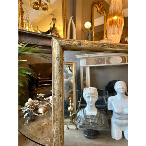 Antique French Gilt Bistro Mirror, 1880 For Sale - Image 4 of 11