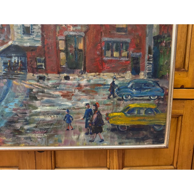 1960s "Hyde Park (Neighborhood) Art Center, Chicago, Il, 1960" Oil Painting by Ruth L. Drucker For Sale - Image 5 of 11