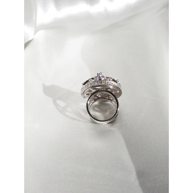 Gemstone Tutti Frutti Violet Tanzanite Cocktail Ring, Size 7 For Sale - Image 7 of 12
