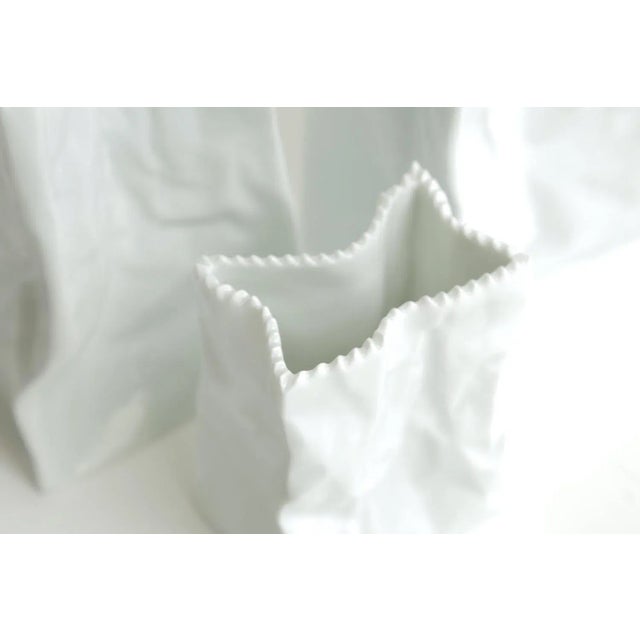 Vase Rosenthal "Do Not Litter" En Porcelaine Blanche - 22 Cm - Neuf
