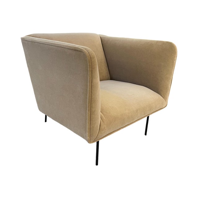 2020s Blu Dot Dandy Oversized Velvet Lounge Chair For Sale - Image 5 of 5