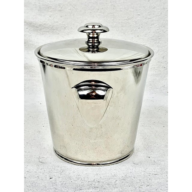 Contemporary Pottery Barn Chrome Ice Bucket For Sale - Image 3 of 9