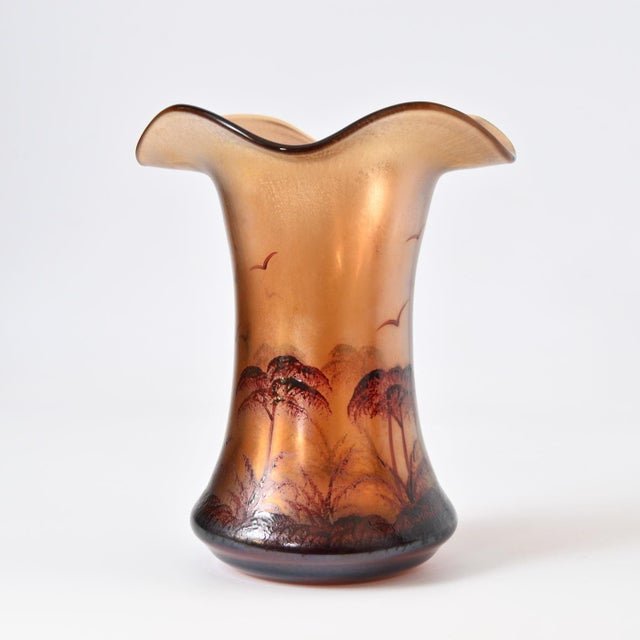 Hand-Painted Iridized Glass Vase from Poschinger, 1930s For Sale - Image 9 of 9