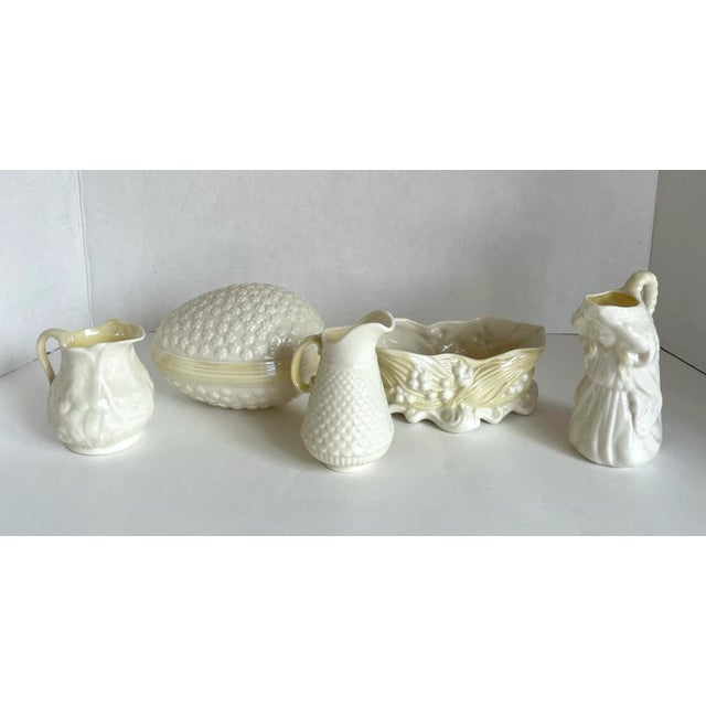 1940's Belleek Irish "Undine" Figurative Female Creamer For Sale - Image 9 of 9