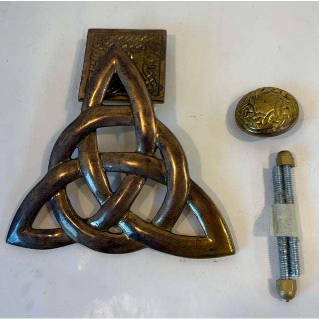 Brass Asian Door Knocker For Sale - Image 4 of 5