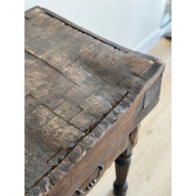 19th c. French Butcher Block Table For Sale In Denver - Image 6 of 10