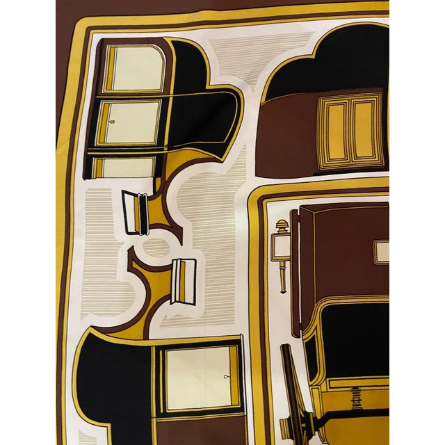 Textile Hermès Scarf “Les Coupés” 1970 For Sale - Image 7 of 9