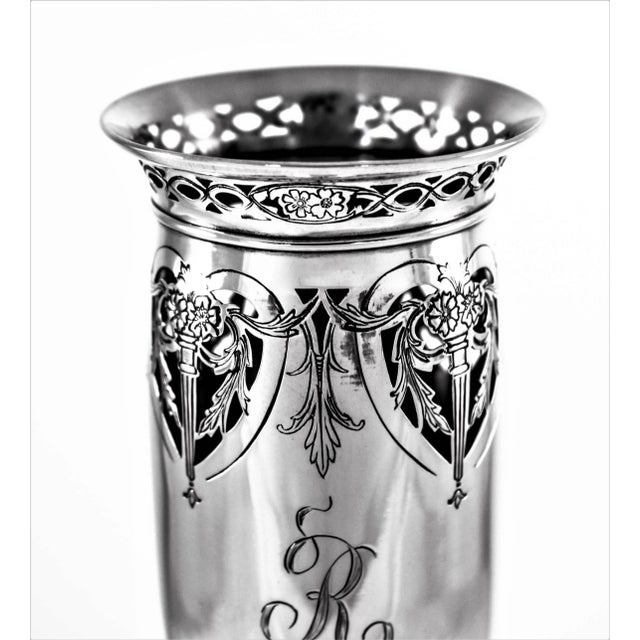 Traditional Sterling Bud Vase For Sale - Image 3 of 8